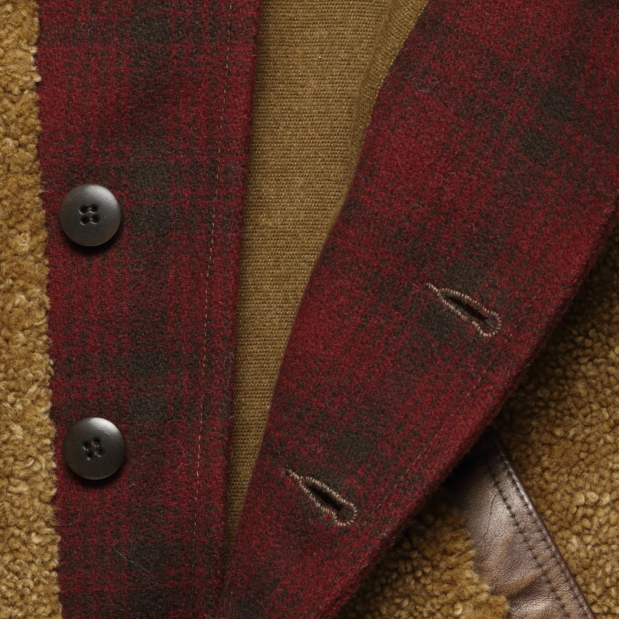 Talaton Plaid Wool Grizzly Jacket - Red/Black/Multi