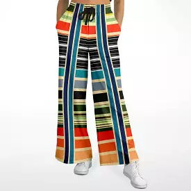 Tequila Sunrise Striped Eco-Poly Stretchy Phat Bellbottoms