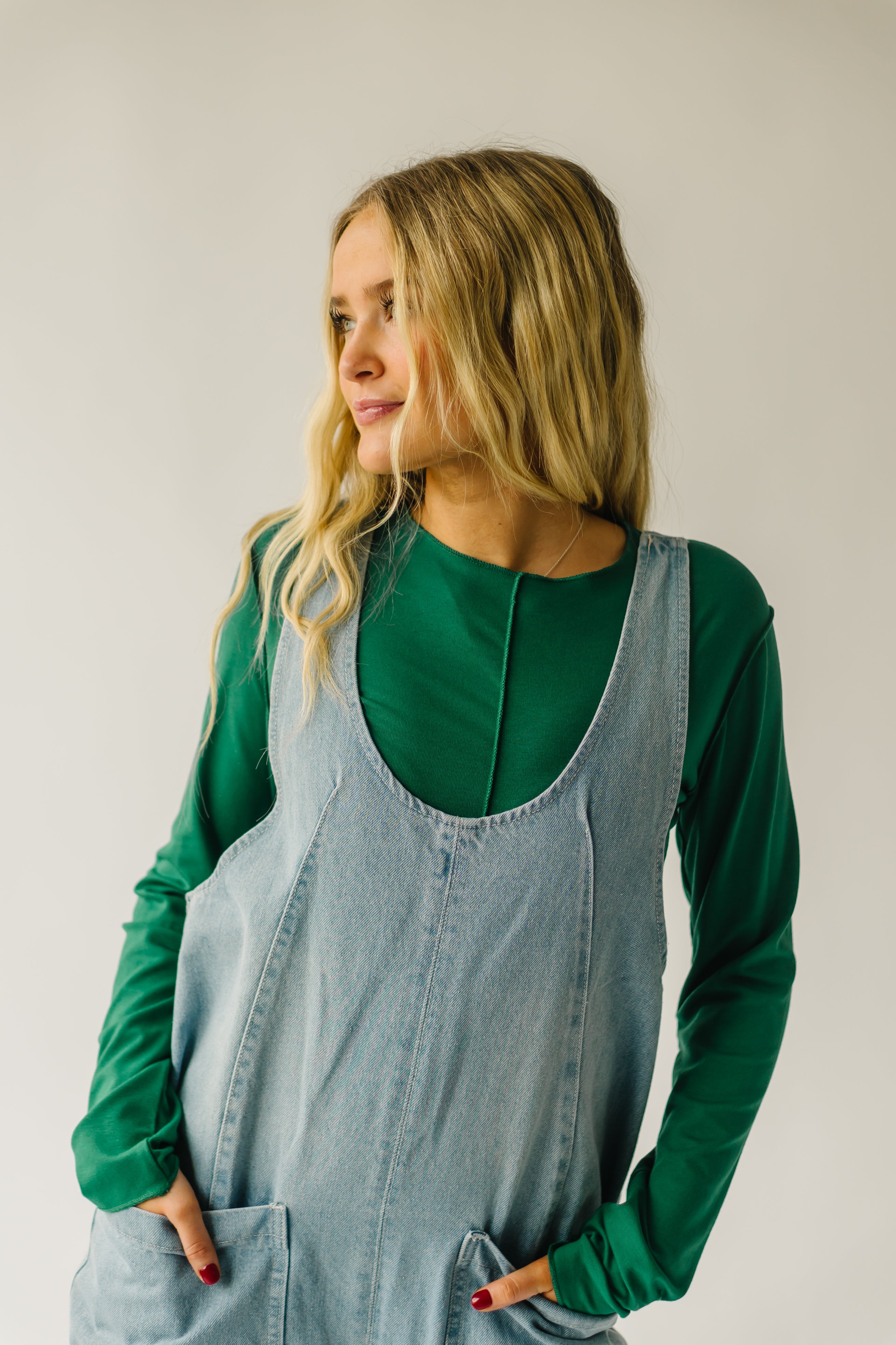 The Beckman Denim Overall in Light Blue