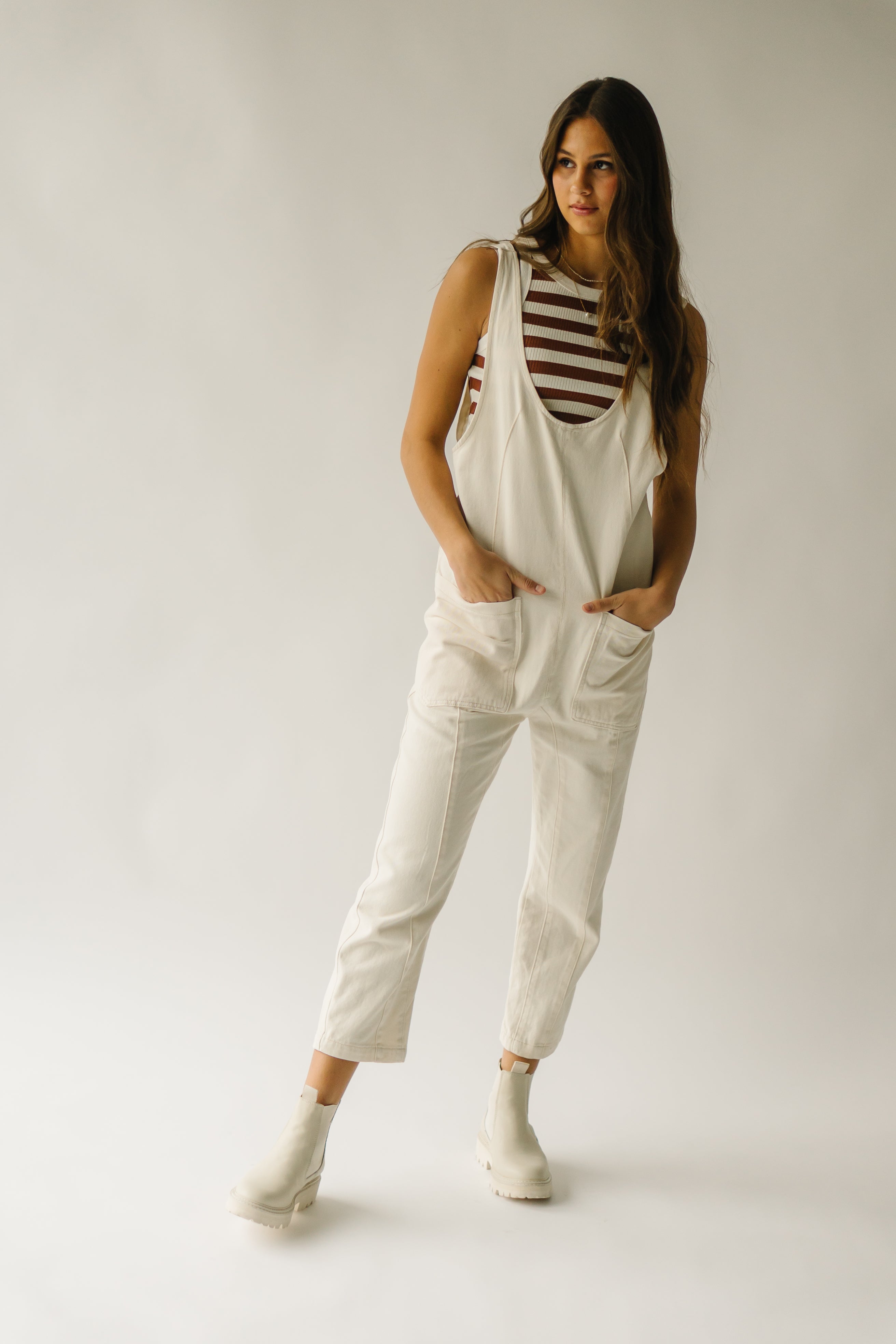 The Beckman Denim Overall in Natural