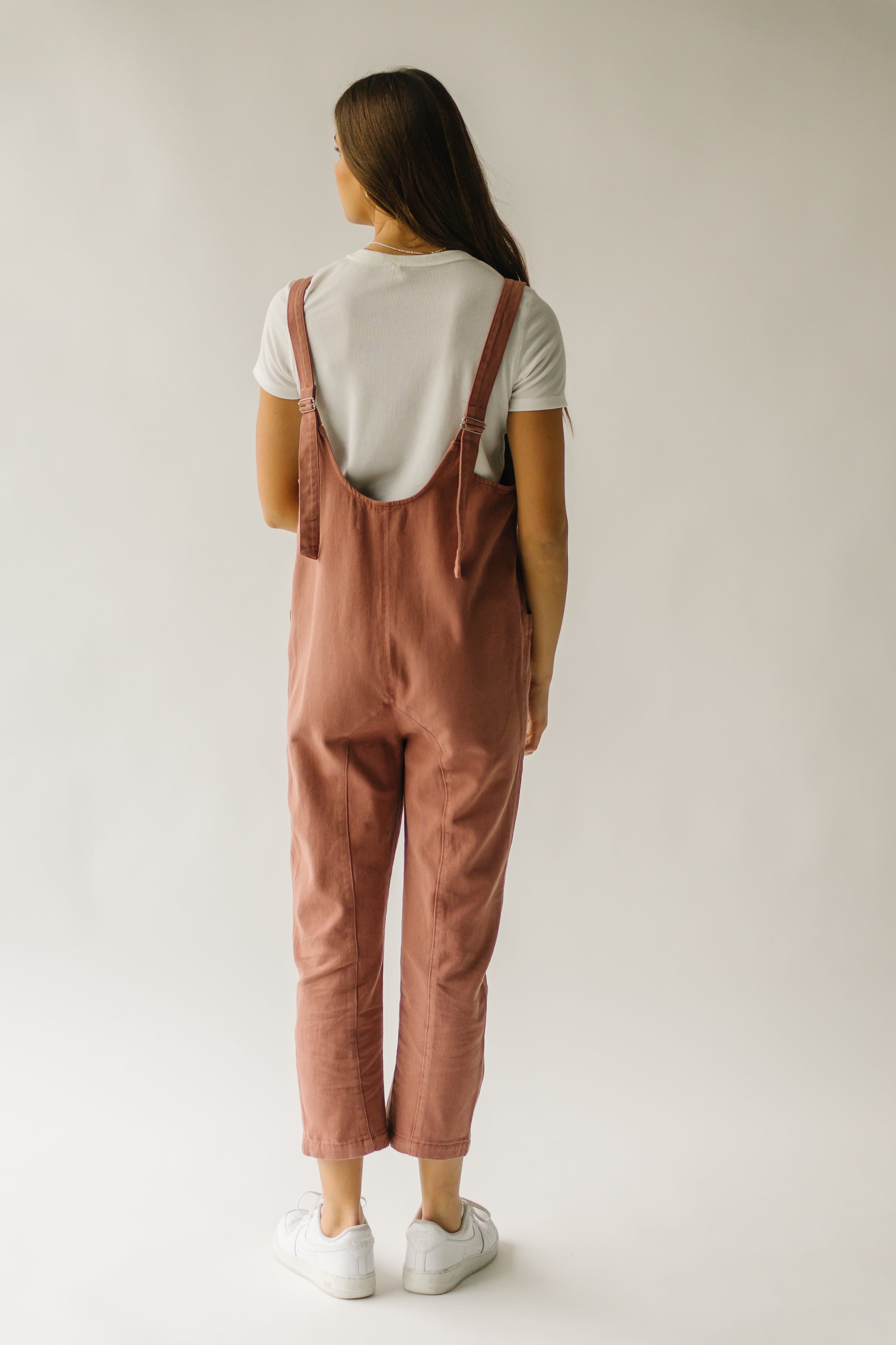 The Beckman Denim Overall in Rose