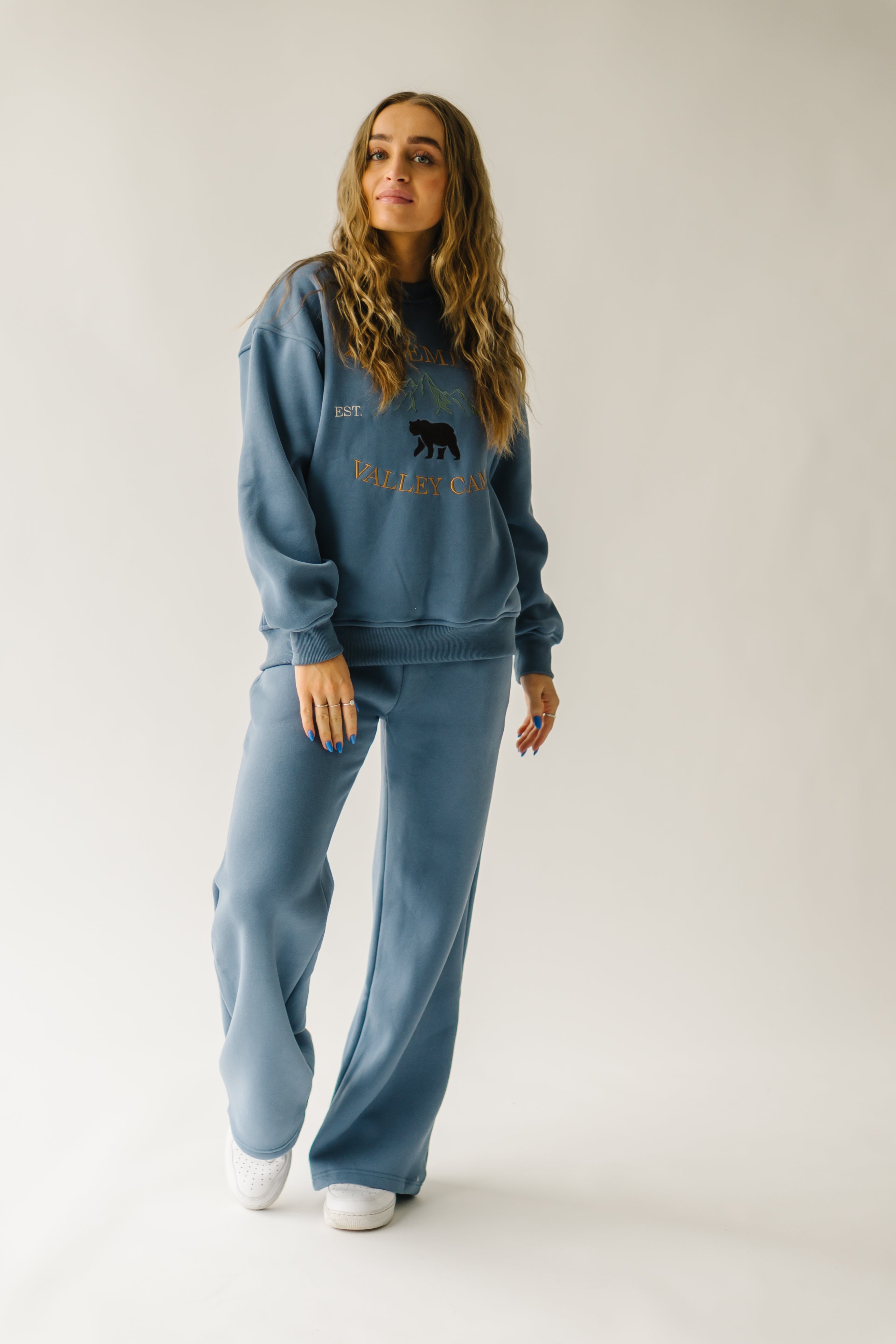 The Brower Relaxed Sweatpant in Vintage Blue