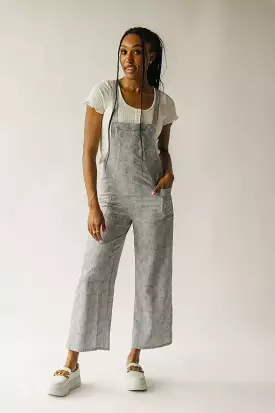 The Dillard Abstract Patterned Jumpsuit in Grey