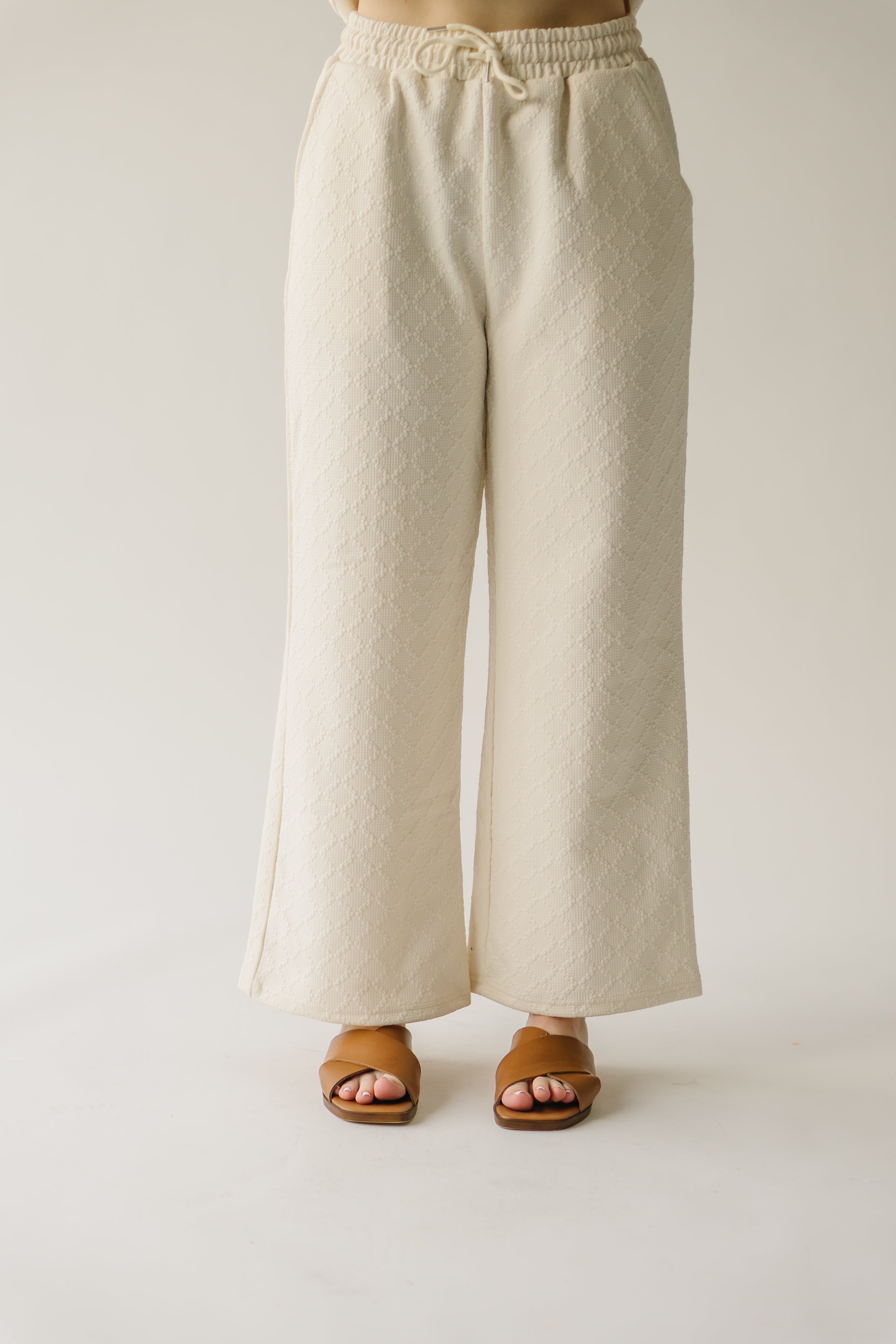 The Flockhart Textured Pant in Cream