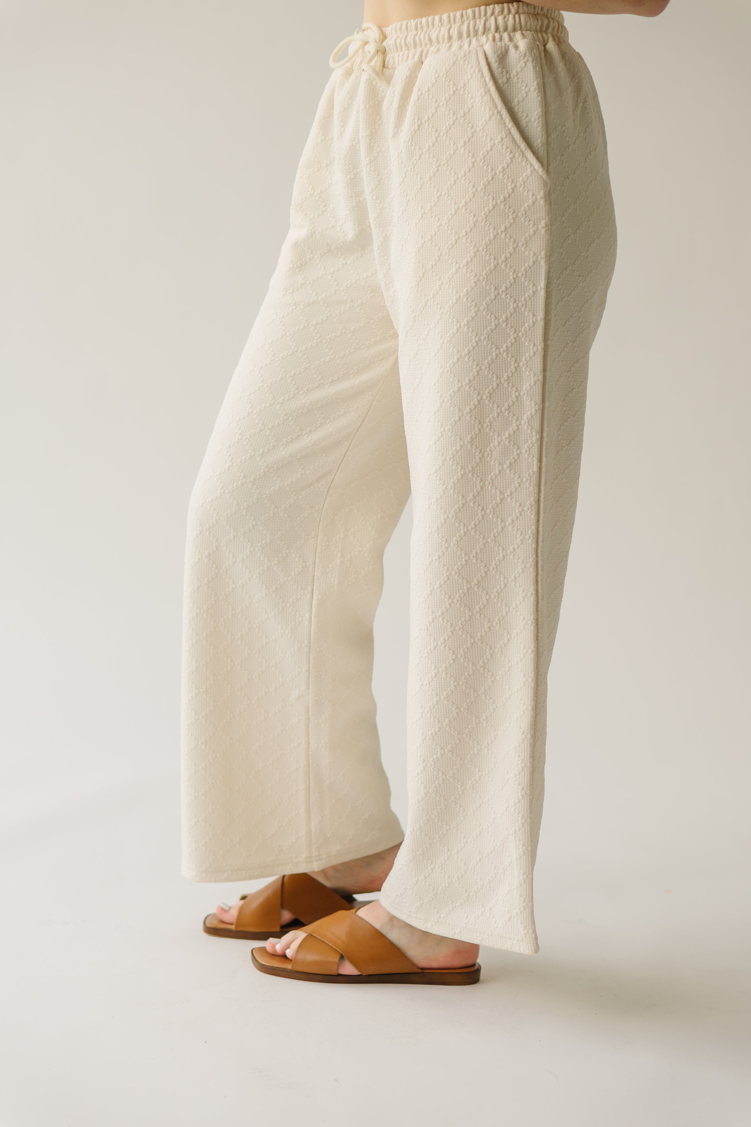 The Flockhart Textured Pant in Cream