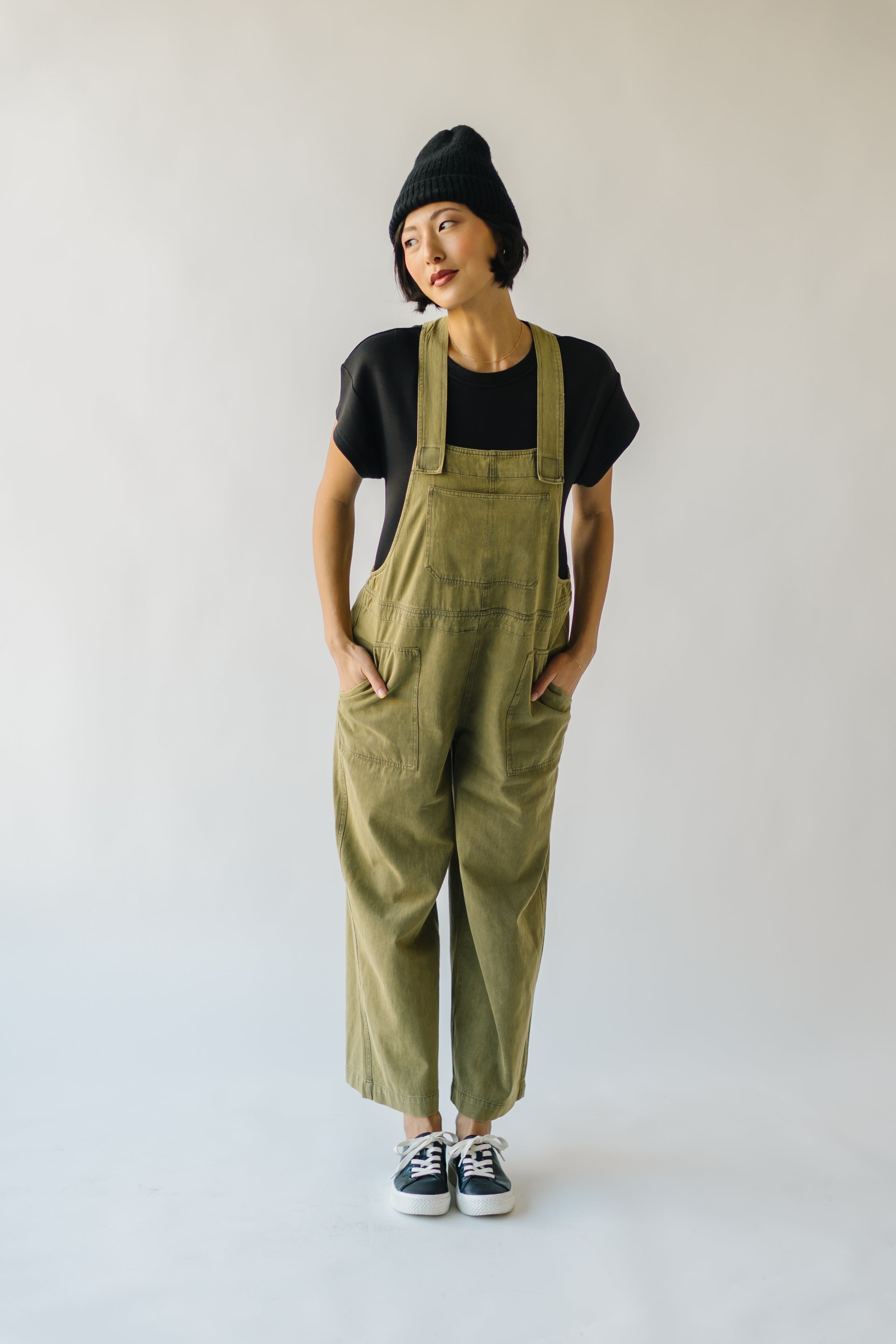 The Fortuna Wide Leg Jumpsuit in Olive