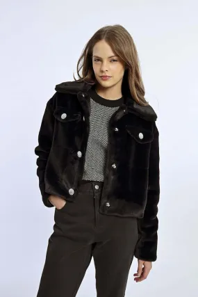 The Fur Jacket - Black