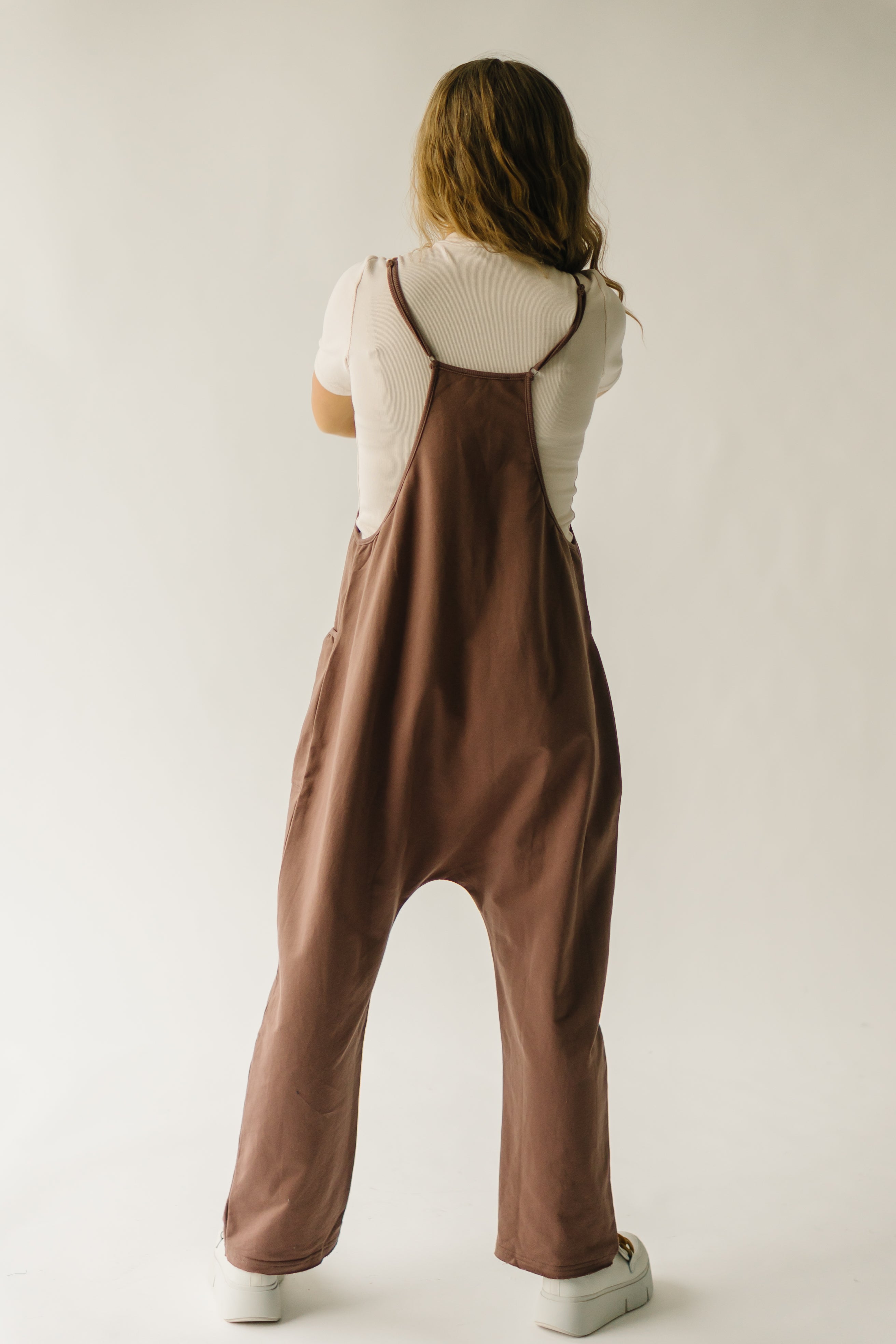 The Koren Oversized Jumpsuit in Mocha