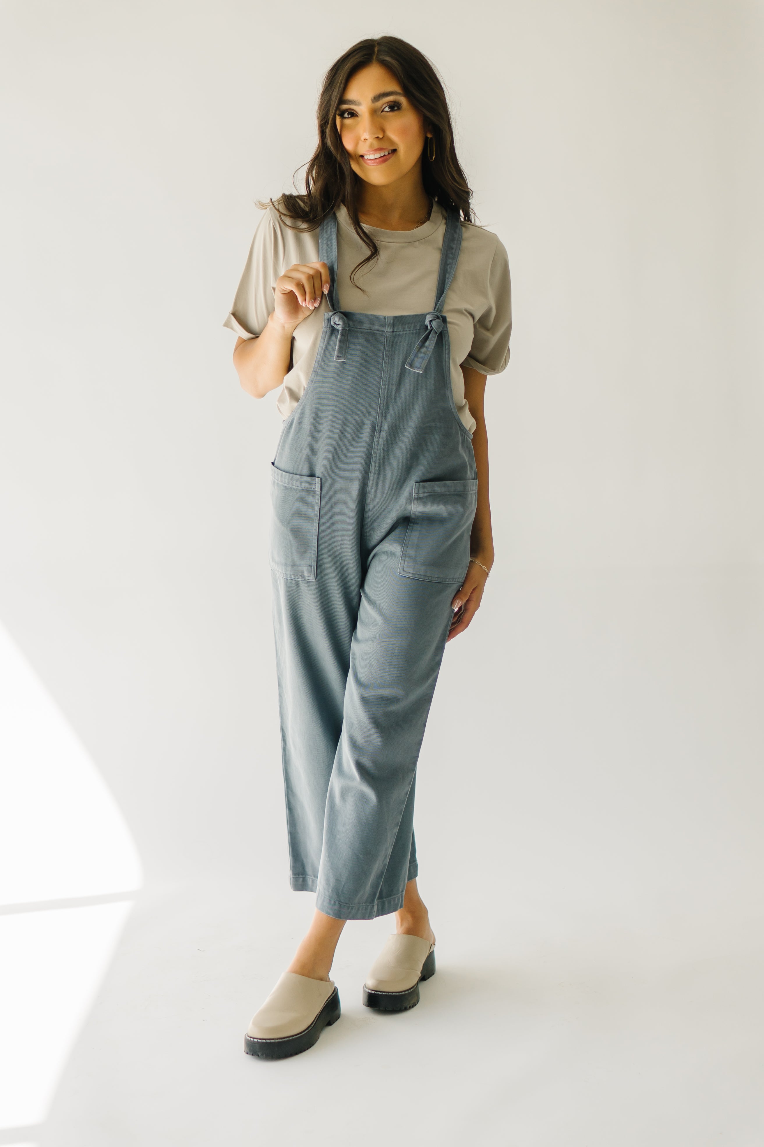 The Lenora Wide Leg Jumpsuit in Blue