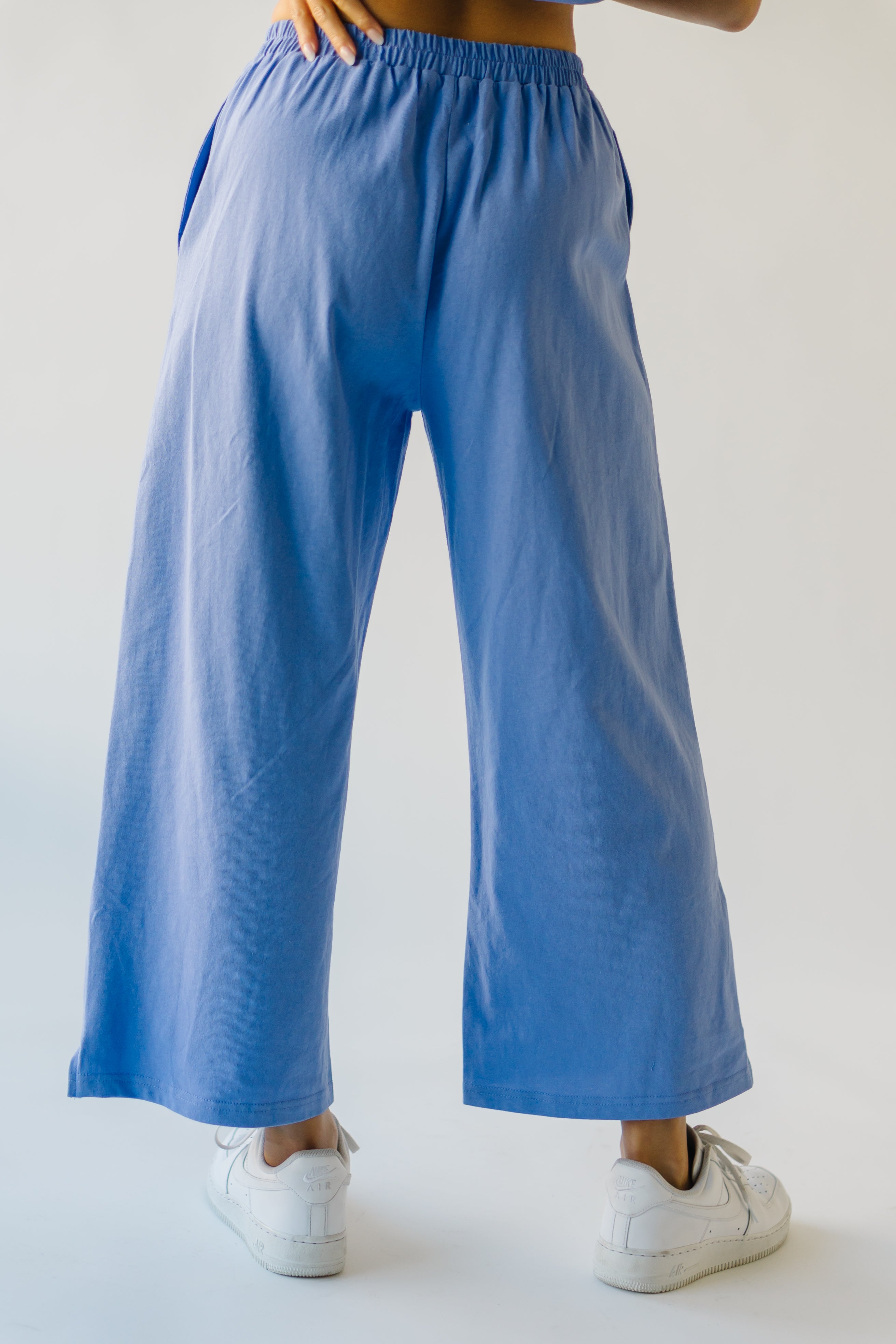 The Miami Smile Embroidered Pant in Periwinkle