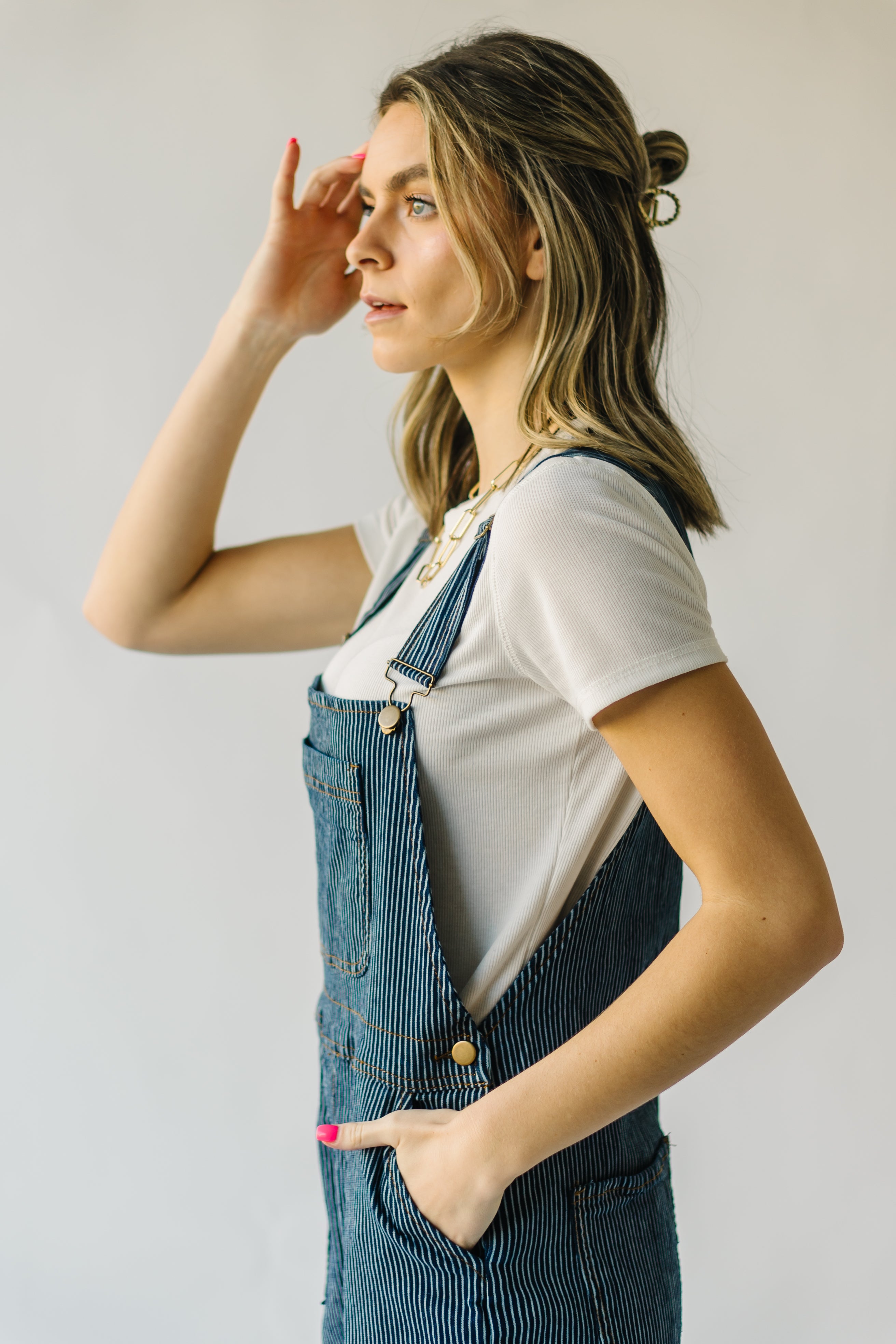 The Pinora Denim Jumpsuit in Blue