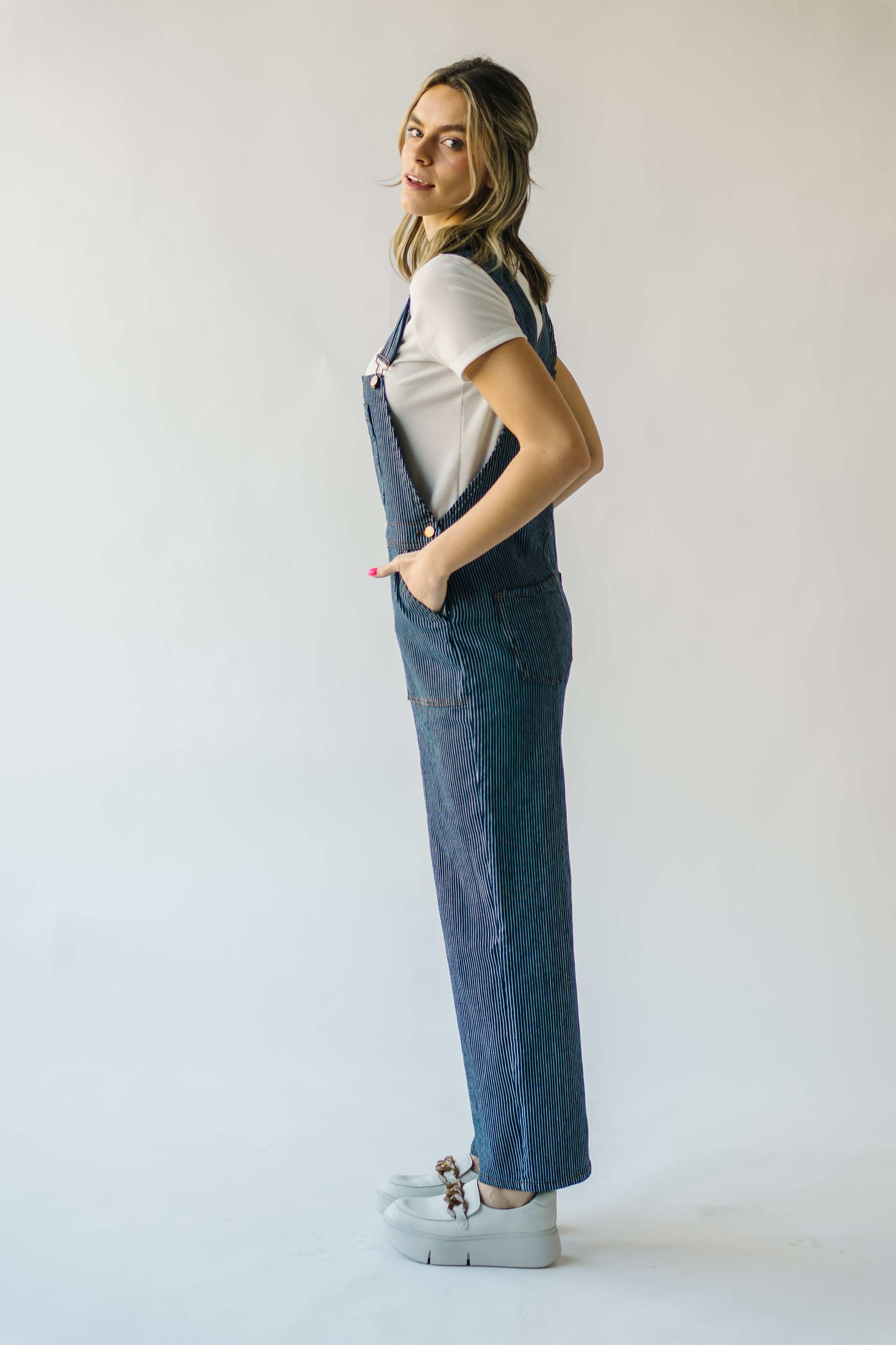 The Pinora Denim Jumpsuit in Blue