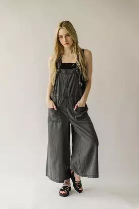 The Traskwood Stone Washed Jumpsuit in Black