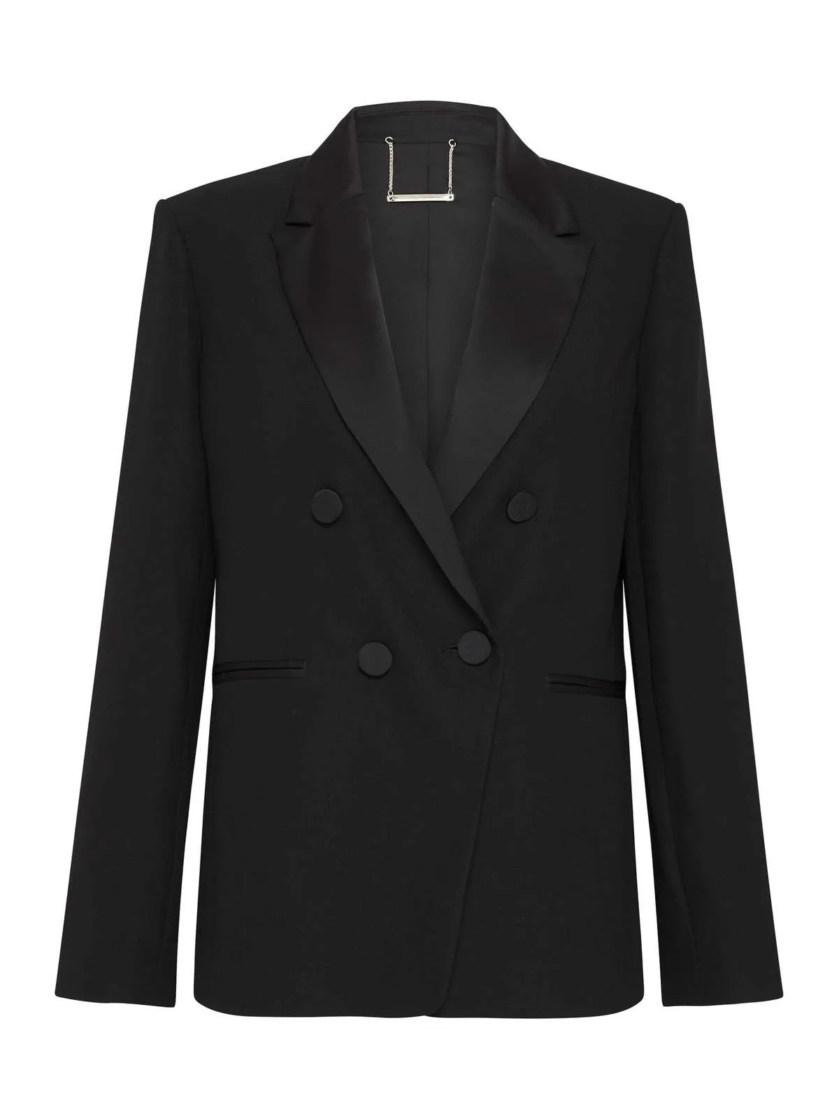 Tux Satin Blazer - Noir