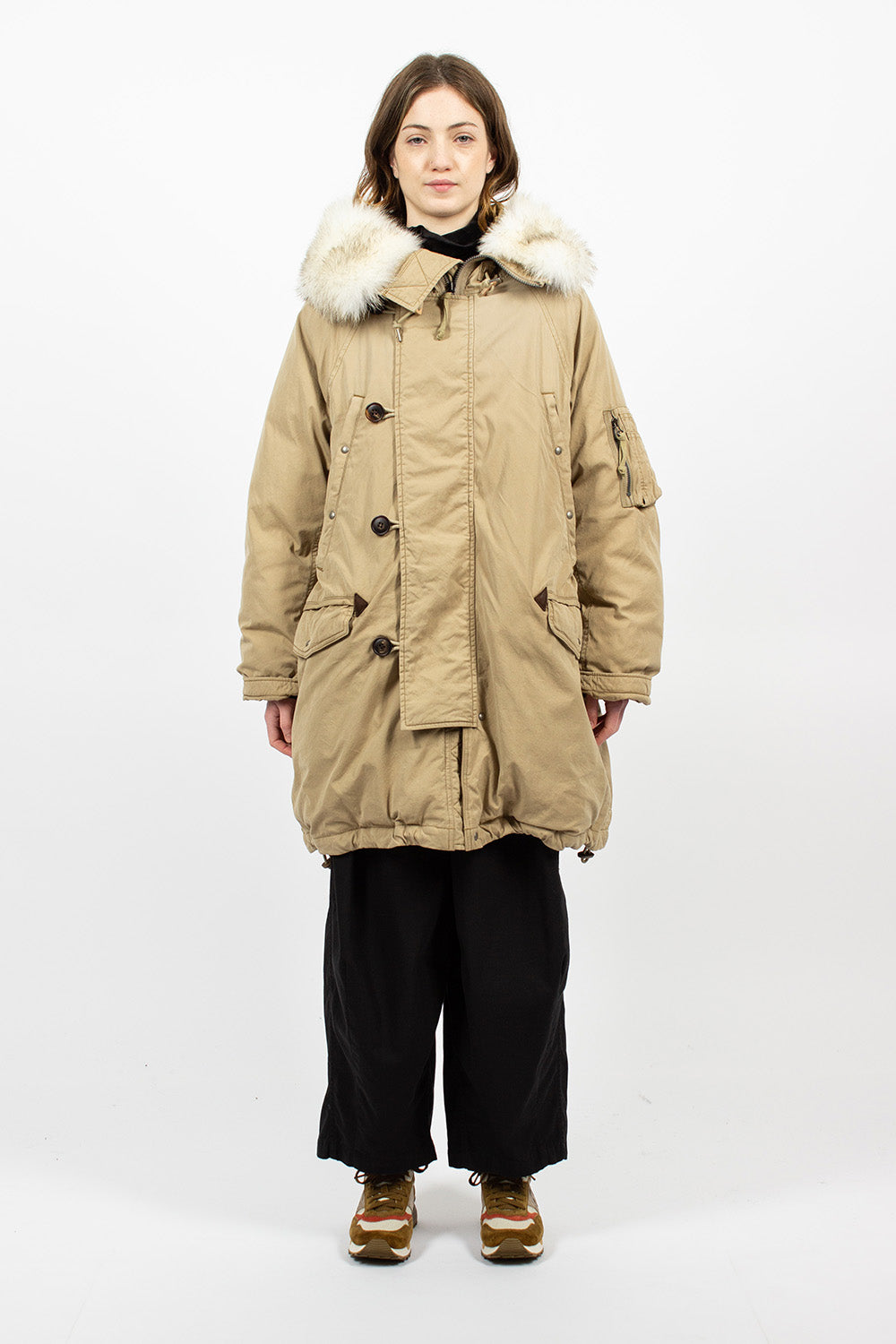 Valdez Down Coat Beige