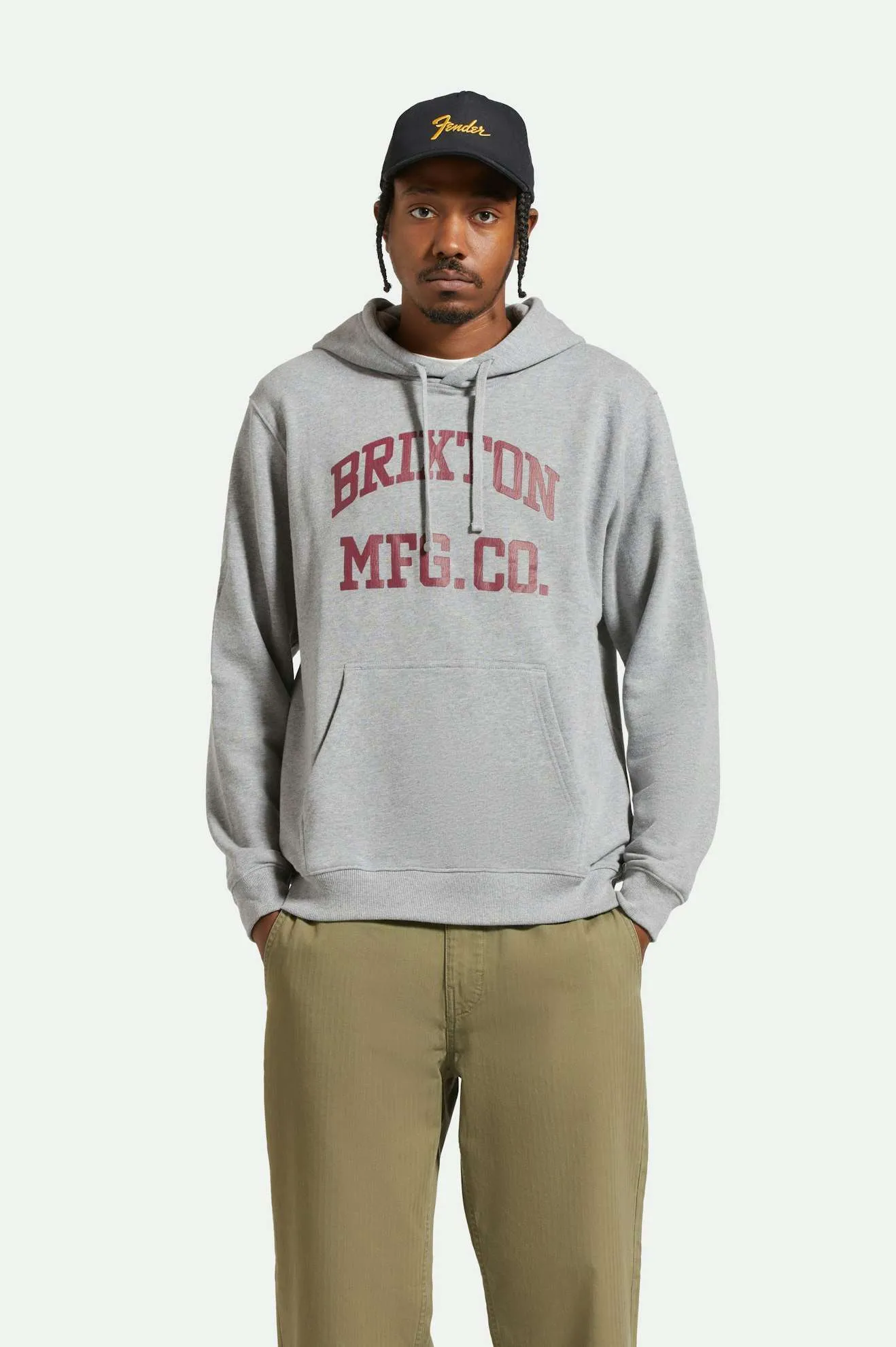 Varsity Broken In Hoodie - Heather Grey