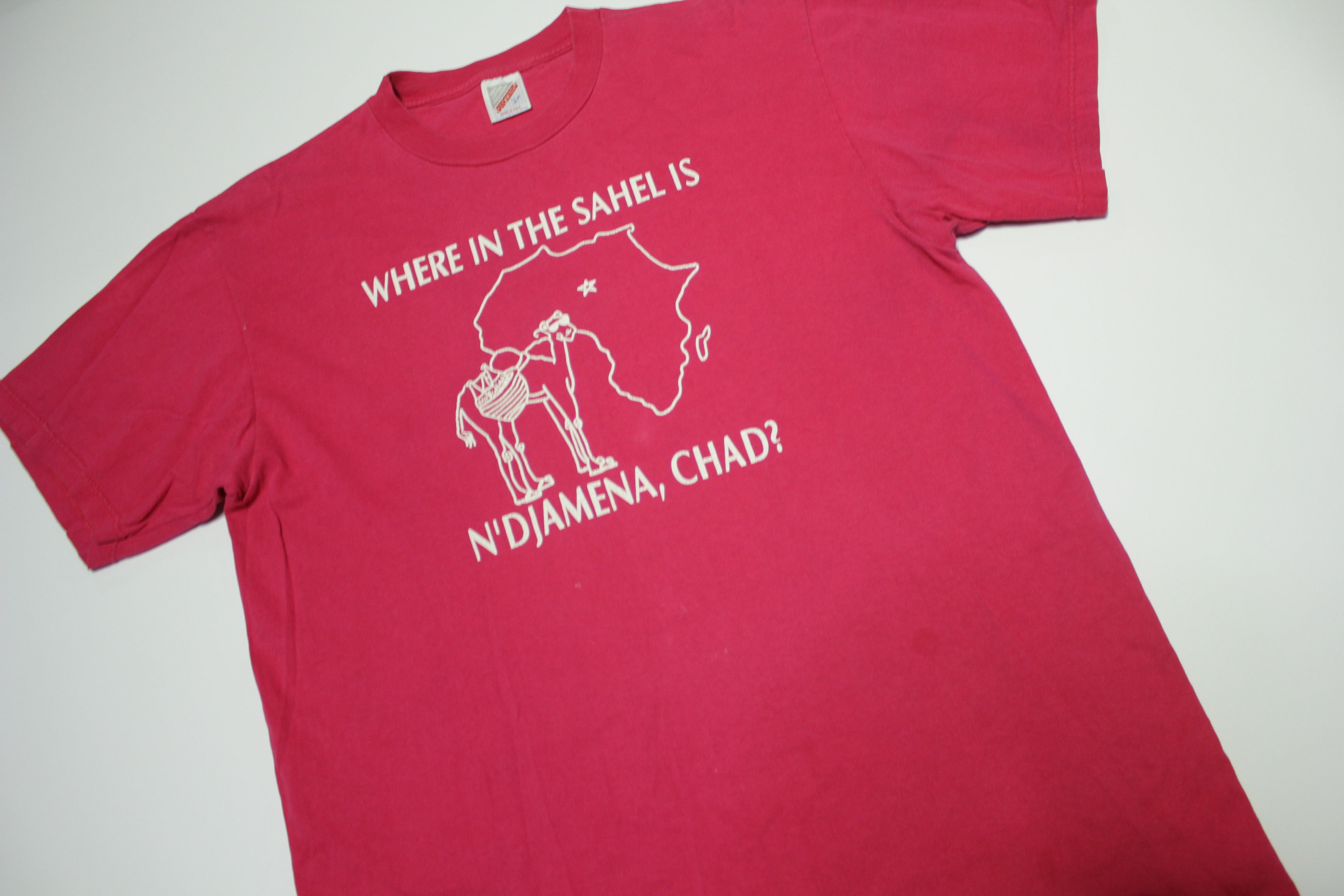 Where in the Sahell is N'Djamena Chad?? Thin Soft Tourist T-Shirt