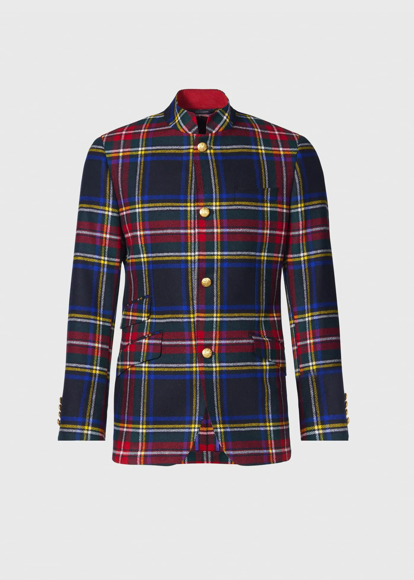 Wool Plaid Dinner Jacket