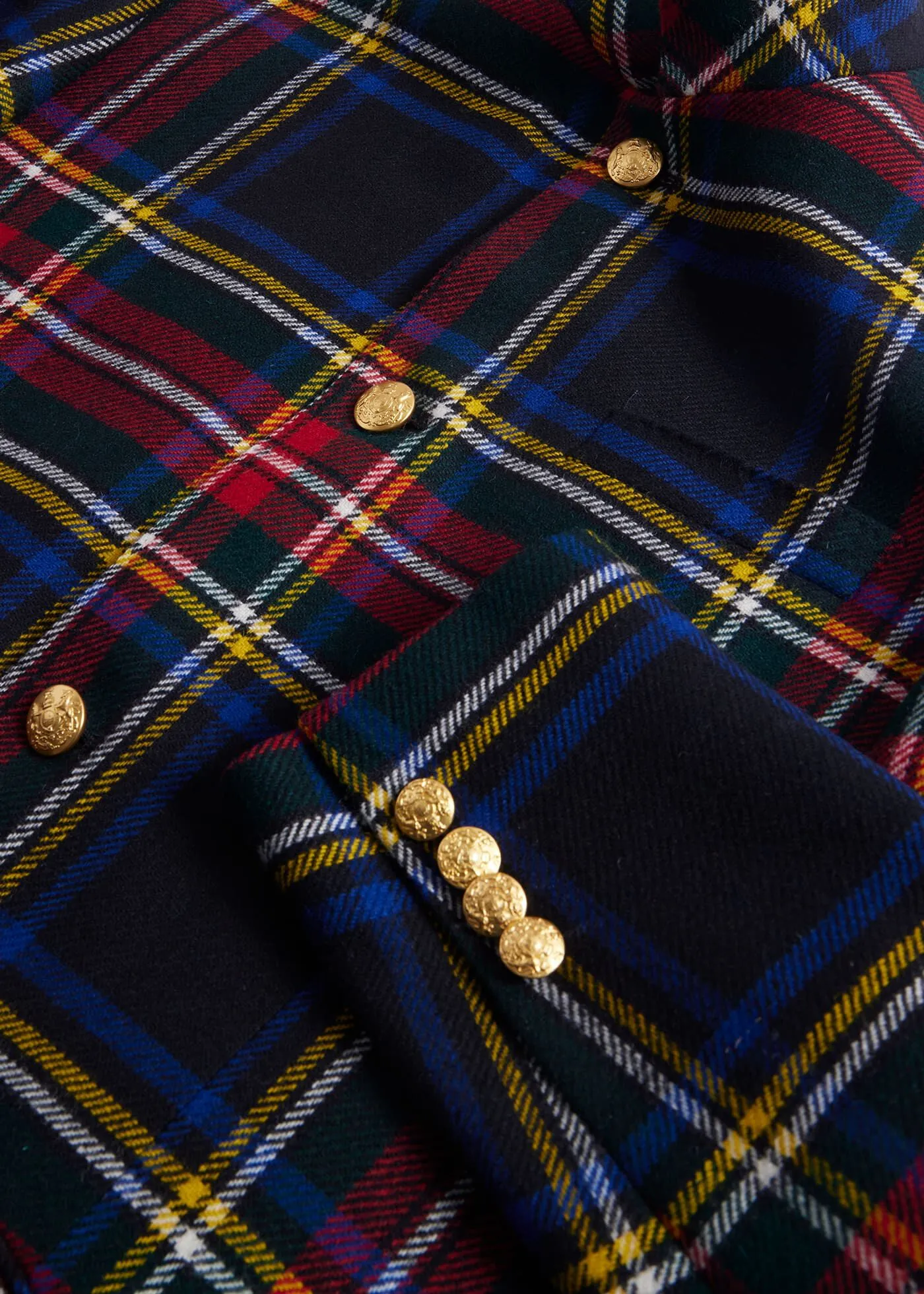 Wool Plaid Dinner Jacket